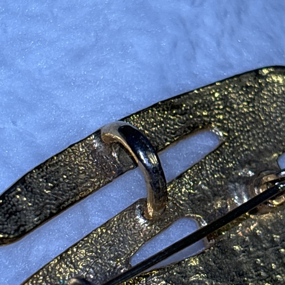 Vintage Park Lane Scribble Gold Tone Brooch or can be a necklace 1970’s - Picture 6 of 6